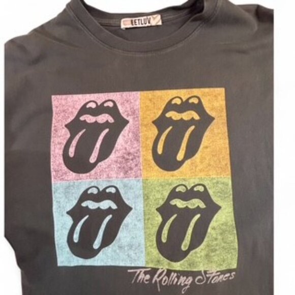 Letluv x Anthropologie Rolling Stones T-Shirt Dress | Rare Sold Out Style | XS - Picture 5 of 10
